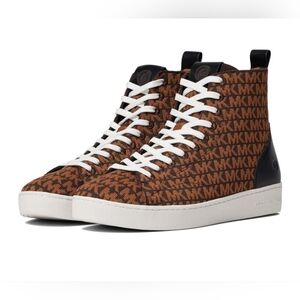 MICHAEL Michael Kors Edie Logo Knit High-Top Sneaker, Sz 7 NWT/NIB